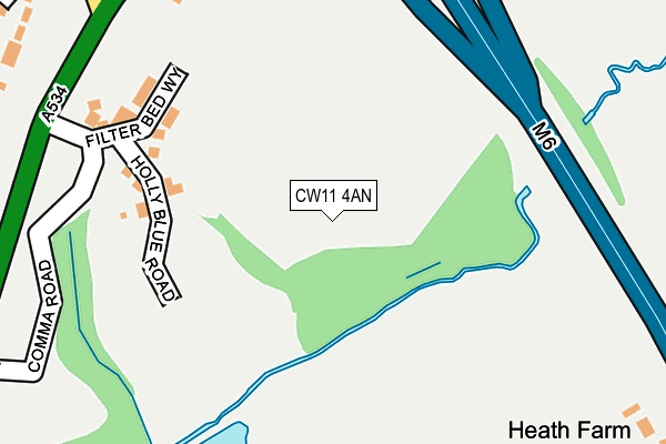 CW11 4AN map - OS OpenMap – Local (Ordnance Survey) CW11 4AN map - OS OpenMap – Local (Ordnance Survey)