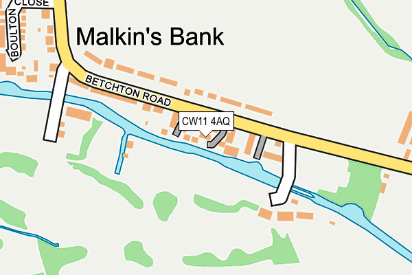 CW11 4AQ map - OS OpenMap – Local (Ordnance Survey) CW11 4AQ map - OS OpenMap – Local (Ordnance Survey)