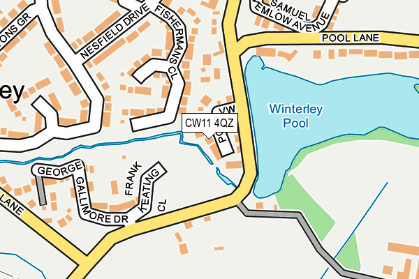 CW11 4QZ map - OS OpenMap – Local (Ordnance Survey) CW11 4QZ map - OS OpenMap – Local (Ordnance Survey)
