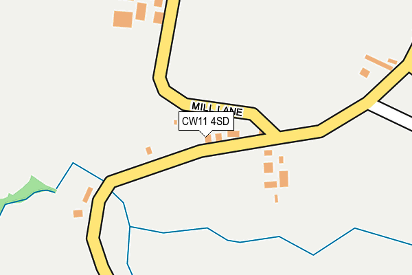 CW11 4SD map - OS OpenMap – Local (Ordnance Survey) CW11 4SD map - OS OpenMap – Local (Ordnance Survey)