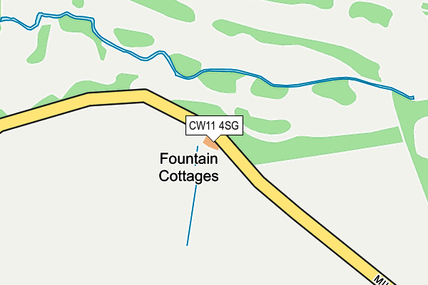 CW11 4SG map - OS OpenMap – Local (Ordnance Survey) CW11 4SG map - OS OpenMap – Local (Ordnance Survey)