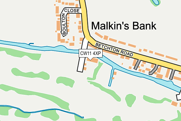 CW11 4XP map - OS OpenMap – Local (Ordnance Survey) CW11 4XP map - OS OpenMap – Local (Ordnance Survey)