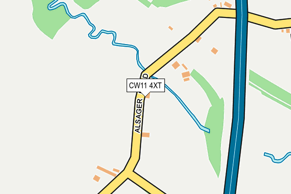 CW11 4XT map - OS OpenMap – Local (Ordnance Survey) CW11 4XT map - OS OpenMap – Local (Ordnance Survey)