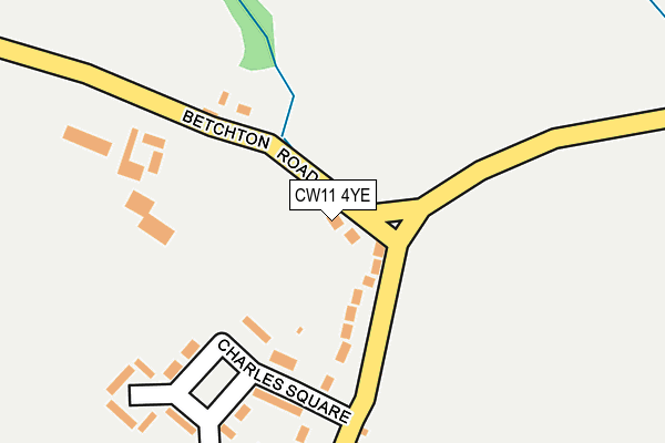 CW11 4YE map - OS OpenMap – Local (Ordnance Survey) CW11 4YE map - OS OpenMap – Local (Ordnance Survey)