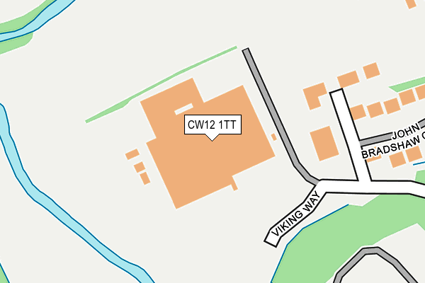 CW12 1TT map - OS OpenMap – Local (Ordnance Survey) CW12 1TT map - OS OpenMap – Local (Ordnance Survey)