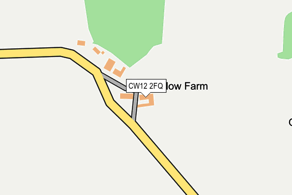 CW12 2FQ map - OS OpenMap – Local (Ordnance Survey) CW12 2FQ map - OS OpenMap – Local (Ordnance Survey)