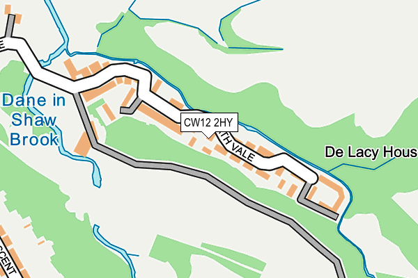 CW12 2HY map - OS OpenMap – Local (Ordnance Survey)
