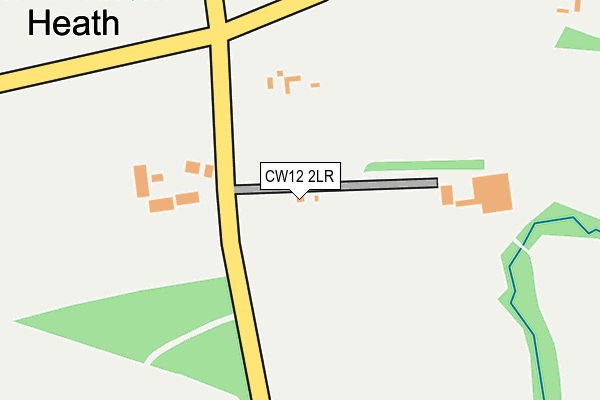 CW12 2LR map - OS OpenMap – Local (Ordnance Survey) CW12 2LR map - OS OpenMap – Local (Ordnance Survey)