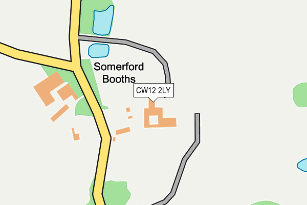 CW12 2LY map - OS OpenMap – Local (Ordnance Survey) CW12 2LY map - OS OpenMap – Local (Ordnance Survey)