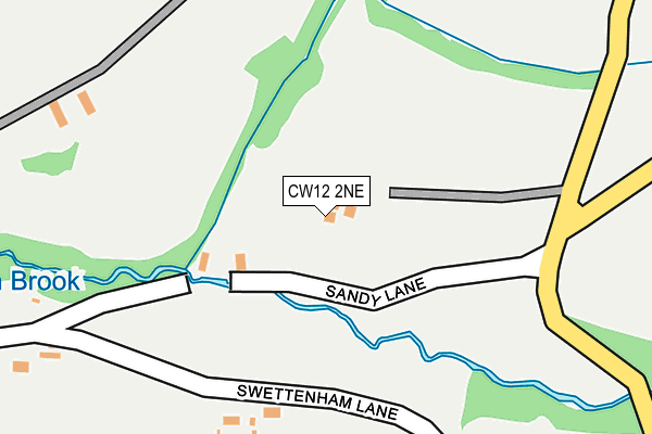 CW12 2NE map - OS OpenMap – Local (Ordnance Survey) CW12 2NE map - OS OpenMap – Local (Ordnance Survey)
