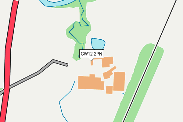 CW12 2PN map - OS OpenMap – Local (Ordnance Survey) CW12 2PN map - OS OpenMap – Local (Ordnance Survey)