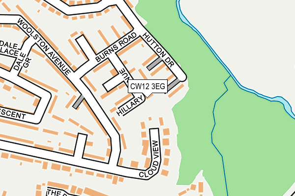CW12 3EG map - OS OpenMap – Local (Ordnance Survey) CW12 3EG map - OS OpenMap – Local (Ordnance Survey)