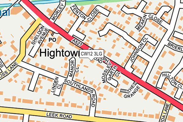 CW12 3LG map - OS OpenMap – Local (Ordnance Survey) CW12 3LG map - OS OpenMap – Local (Ordnance Survey)