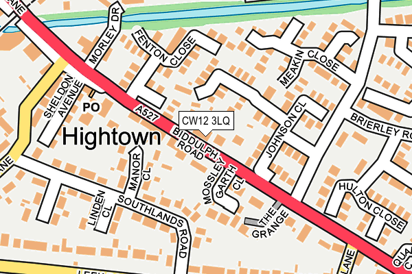 CW12 3LQ map - OS OpenMap – Local (Ordnance Survey) CW12 3LQ map - OS OpenMap – Local (Ordnance Survey)