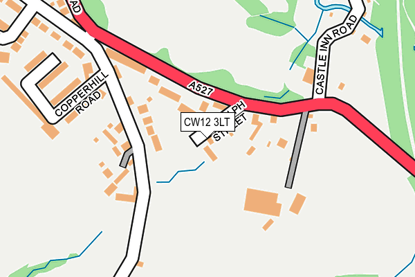 CW12 3LT map - OS OpenMap – Local (Ordnance Survey) CW12 3LT map - OS OpenMap – Local (Ordnance Survey)