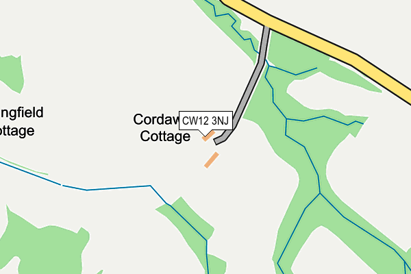 CW12 3NJ map - OS OpenMap – Local (Ordnance Survey) CW12 3NJ map - OS OpenMap – Local (Ordnance Survey)