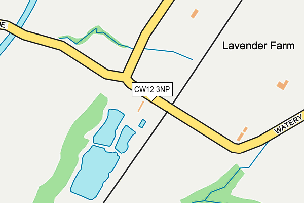 CW12 3NP map - OS OpenMap – Local (Ordnance Survey) CW12 3NP map - OS OpenMap – Local (Ordnance Survey)