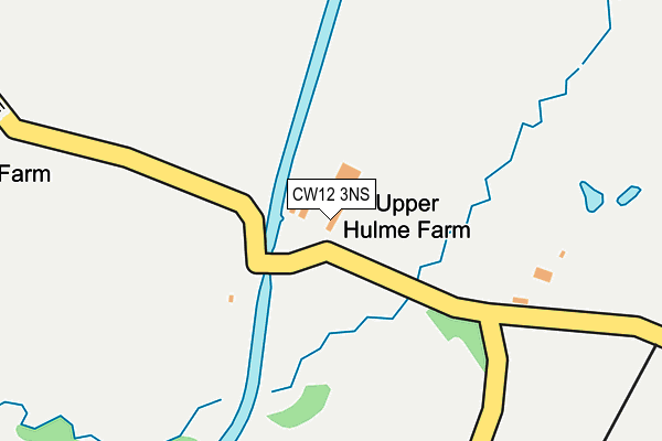 CW12 3NS map - OS OpenMap – Local (Ordnance Survey) CW12 3NS map - OS OpenMap – Local (Ordnance Survey)