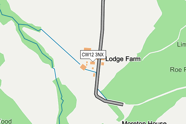 CW12 3NX map - OS OpenMap – Local (Ordnance Survey) CW12 3NX map - OS OpenMap – Local (Ordnance Survey)