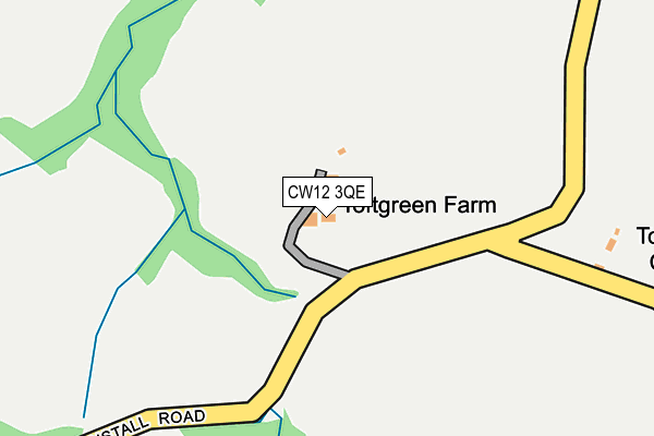 CW12 3QE map - OS OpenMap – Local (Ordnance Survey) CW12 3QE map - OS OpenMap – Local (Ordnance Survey)