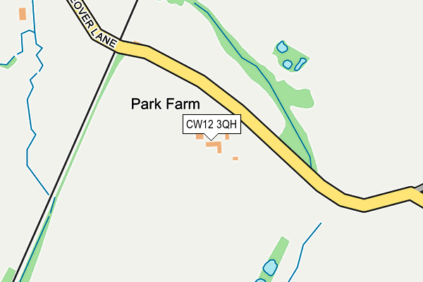 CW12 3QH map - OS OpenMap – Local (Ordnance Survey) CW12 3QH map - OS OpenMap – Local (Ordnance Survey)