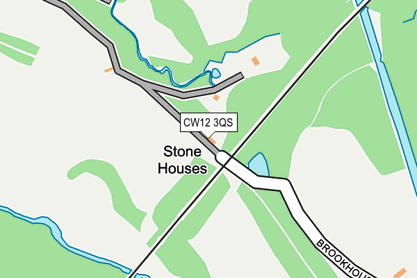 CW12 3QS map - OS OpenMap – Local (Ordnance Survey) CW12 3QS map - OS OpenMap – Local (Ordnance Survey)