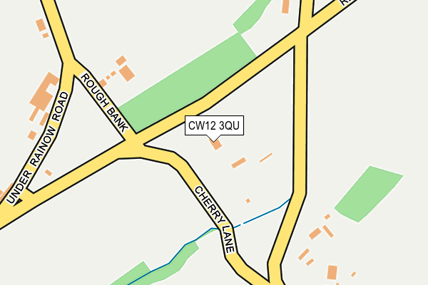 CW12 3QU map - OS OpenMap – Local (Ordnance Survey) CW12 3QU map - OS OpenMap – Local (Ordnance Survey)