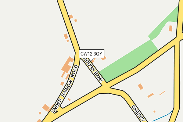 CW12 3QY map - OS OpenMap – Local (Ordnance Survey) CW12 3QY map - OS OpenMap – Local (Ordnance Survey)
