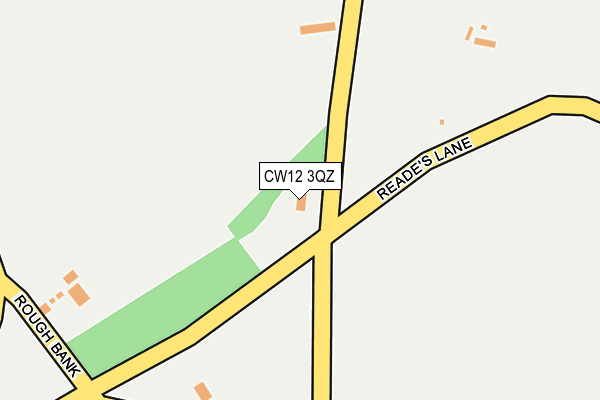 CW12 3QZ map - OS OpenMap – Local (Ordnance Survey) CW12 3QZ map - OS OpenMap – Local (Ordnance Survey)