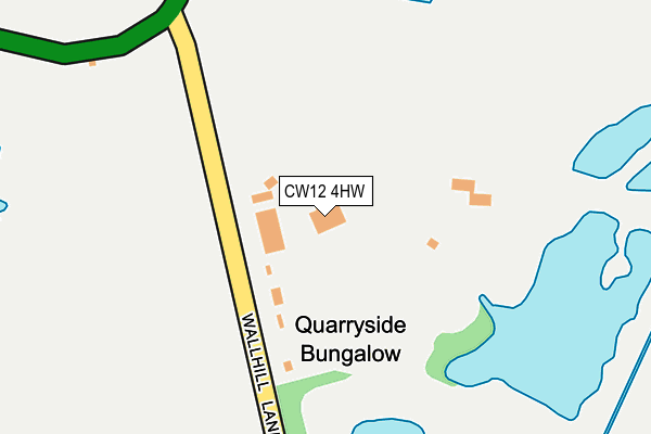 CW12 4HW map - OS OpenMap – Local (Ordnance Survey) CW12 4HW map - OS OpenMap – Local (Ordnance Survey)