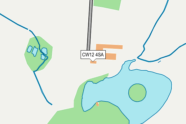 CW12 4SA map - OS OpenMap – Local (Ordnance Survey) CW12 4SA map - OS OpenMap – Local (Ordnance Survey)