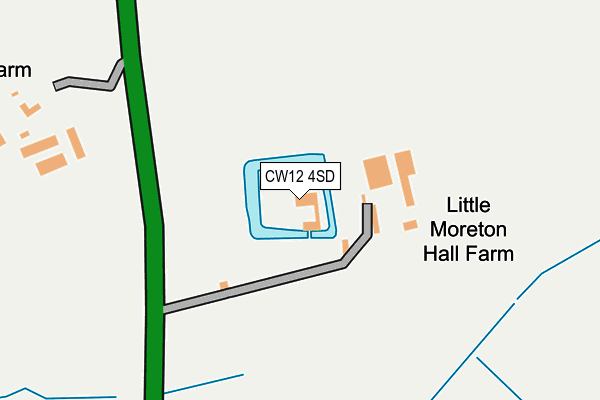 CW12 4SD map - OS OpenMap – Local (Ordnance Survey) CW12 4SD map - OS OpenMap – Local (Ordnance Survey)