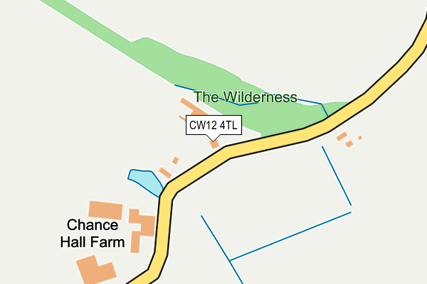 CW12 4TL map - OS OpenMap – Local (Ordnance Survey) CW12 4TL map - OS OpenMap – Local (Ordnance Survey)