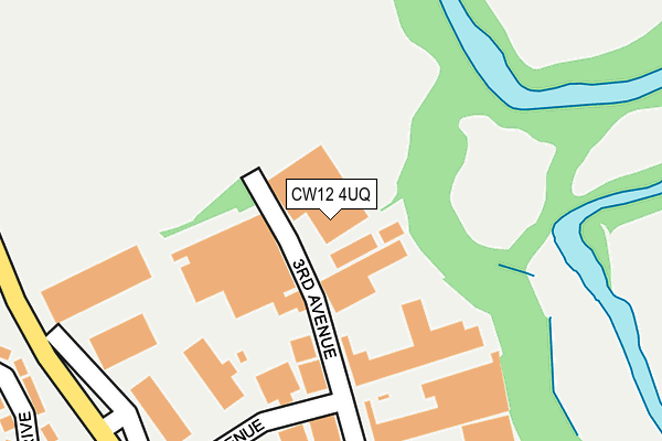 CW12 4UQ map - OS OpenMap – Local (Ordnance Survey) CW12 4UQ map - OS OpenMap – Local (Ordnance Survey)
