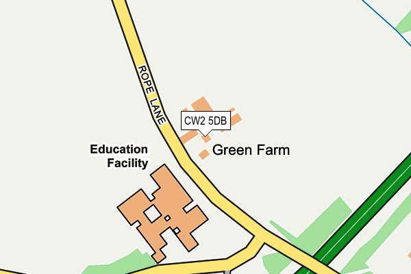 CW2 5DB map - OS OpenMap – Local (Ordnance Survey) CW2 5DB map - OS OpenMap – Local (Ordnance Survey)