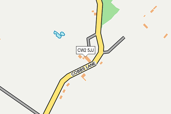 CW2 5JJ map - OS OpenMap – Local (Ordnance Survey) CW2 5JJ map - OS OpenMap – Local (Ordnance Survey)