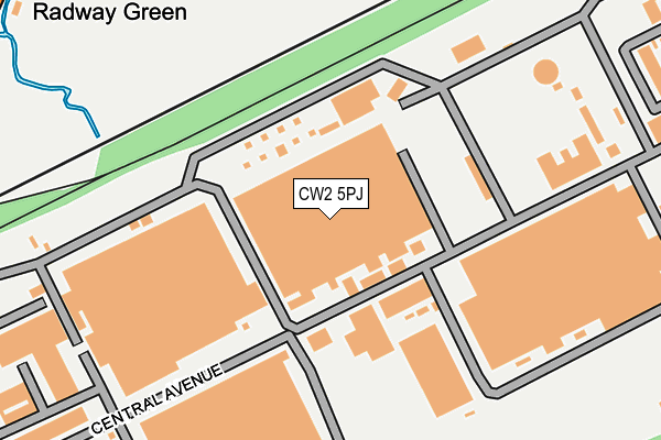 CW2 5PJ map - OS OpenMap – Local (Ordnance Survey) CW2 5PJ map - OS OpenMap – Local (Ordnance Survey)