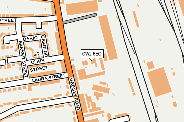 CW2 6EQ map - OS OpenMap – Local (Ordnance Survey) CW2 6EQ map - OS OpenMap – Local (Ordnance Survey)