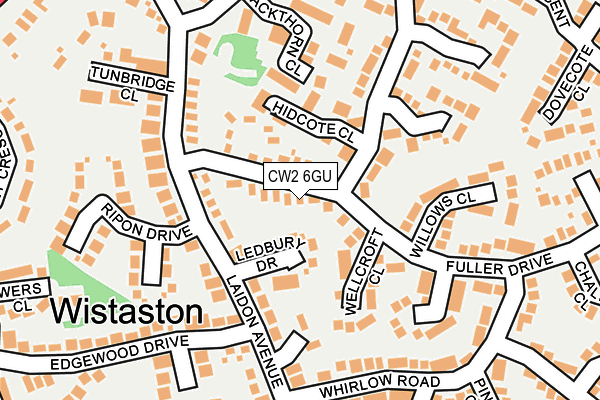 CW2 6GU map - OS OpenMap – Local (Ordnance Survey) CW2 6GU map - OS OpenMap – Local (Ordnance Survey)