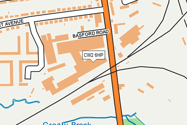 CW2 6HP map - OS OpenMap – Local (Ordnance Survey) CW2 6HP map - OS OpenMap – Local (Ordnance Survey)