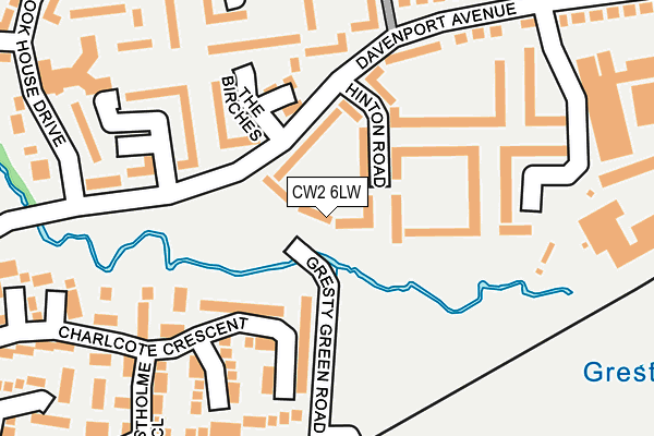 CW2 6LW map - OS OpenMap – Local (Ordnance Survey) CW2 6LW map - OS OpenMap – Local (Ordnance Survey)