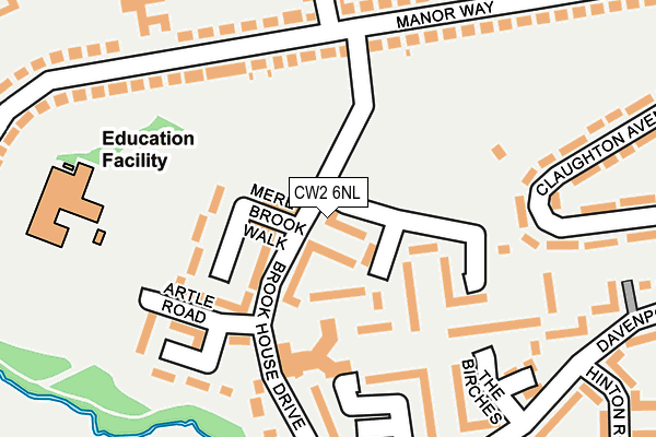 CW2 6NL map - OS OpenMap – Local (Ordnance Survey) CW2 6NL map - OS OpenMap – Local (Ordnance Survey)