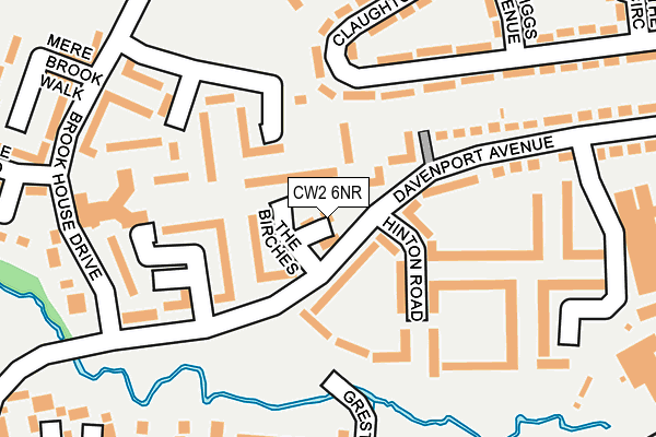 CW2 6NR map - OS OpenMap – Local (Ordnance Survey) CW2 6NR map - OS OpenMap – Local (Ordnance Survey)