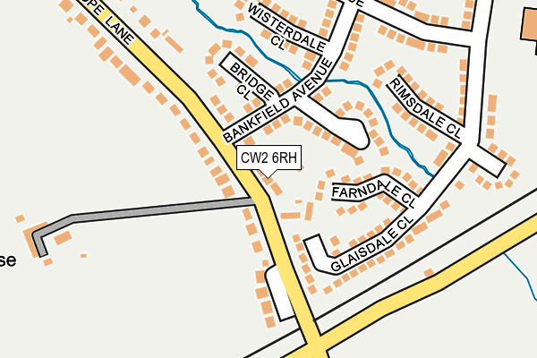 CW2 6RH map - OS OpenMap – Local (Ordnance Survey) CW2 6RH map - OS OpenMap – Local (Ordnance Survey)