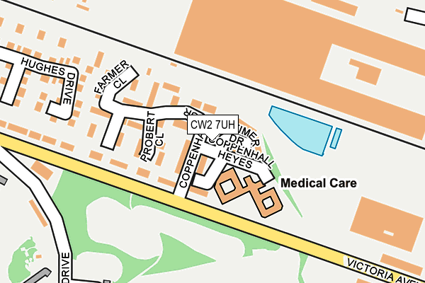 CW2 7UH map - OS OpenMap – Local (Ordnance Survey) CW2 7UH map - OS OpenMap – Local (Ordnance Survey)