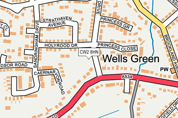 CW2 8HN map - OS OpenMap – Local (Ordnance Survey) CW2 8HN map - OS OpenMap – Local (Ordnance Survey)