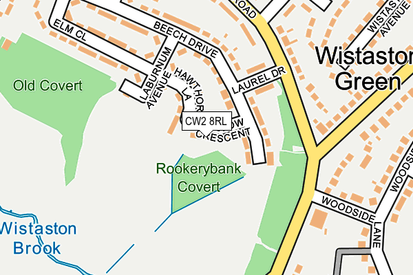 CW2 8RL map - OS OpenMap – Local (Ordnance Survey)
