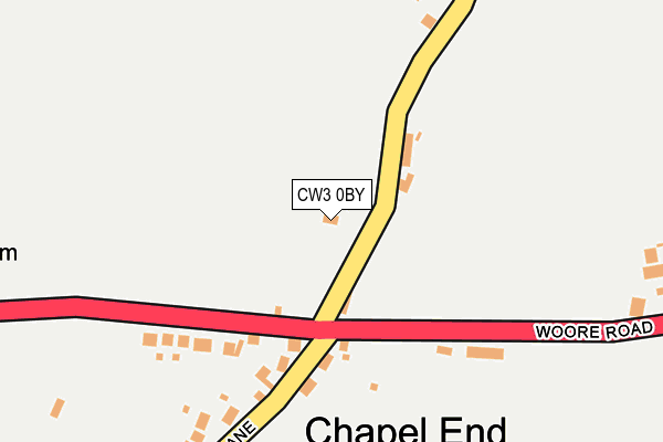 CW3 0BY map - OS OpenMap – Local (Ordnance Survey) CW3 0BY map - OS OpenMap – Local (Ordnance Survey)