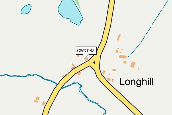 CW3 0BZ map - OS OpenMap – Local (Ordnance Survey) CW3 0BZ map - OS OpenMap – Local (Ordnance Survey)