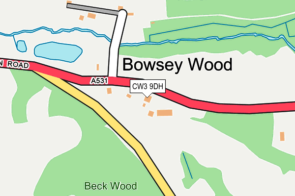 CW3 9DH map - OS OpenMap – Local (Ordnance Survey) CW3 9DH map - OS OpenMap – Local (Ordnance Survey)